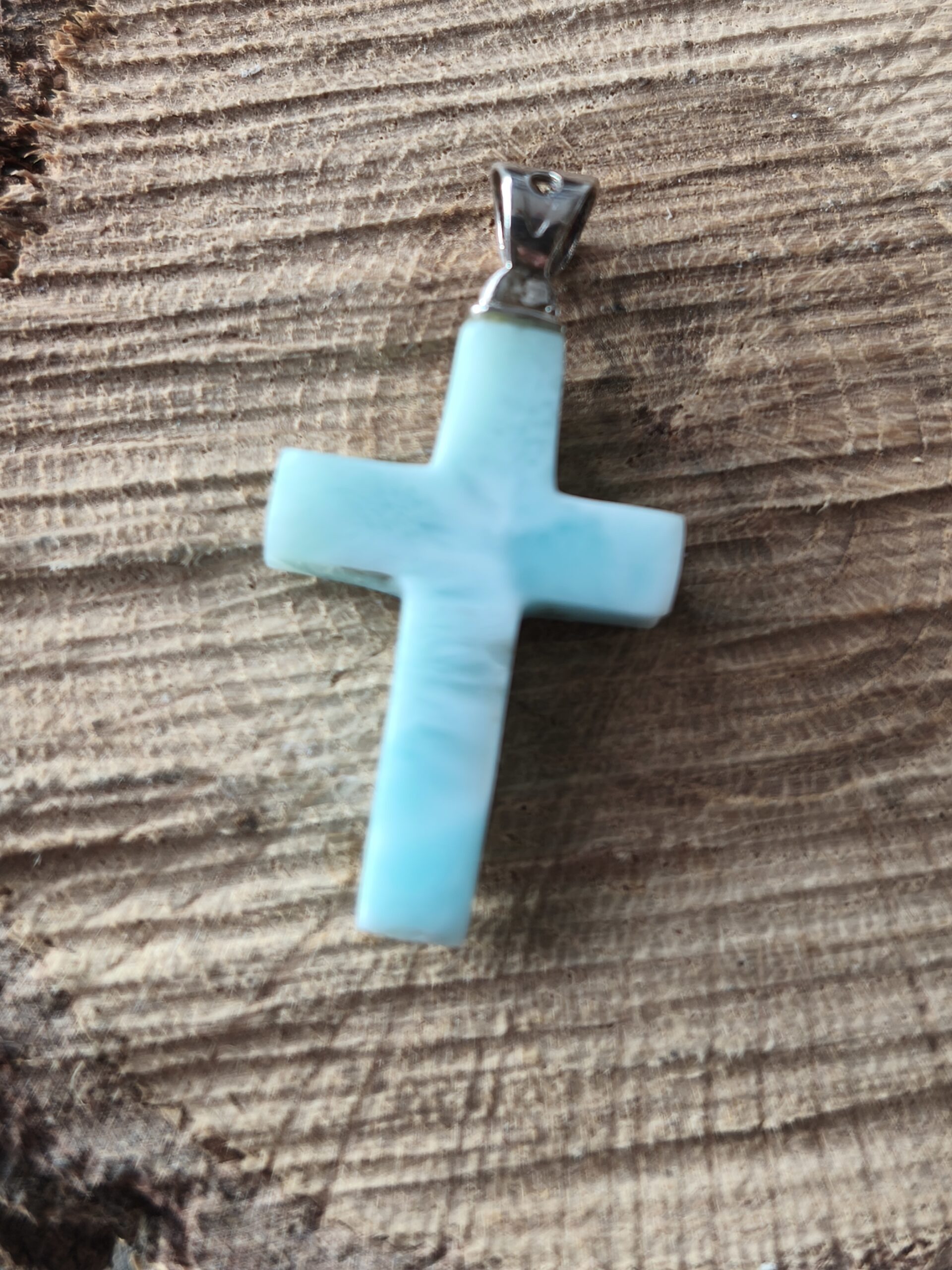 larimar pendentif croix
