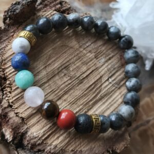 larvikite bracelet 7 chakras