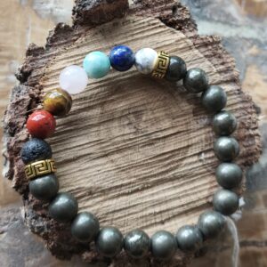 pyrite bracelet 7 chakras