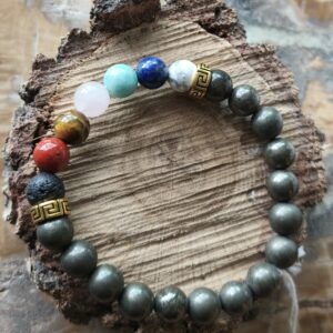 pyrite bracelet 7 chakras