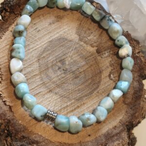 larimar bracelet perles cubiques