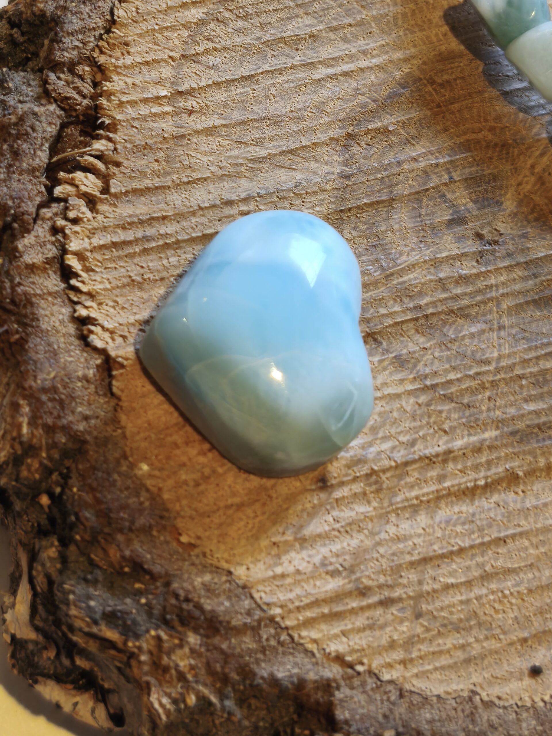 larimar petit cabochon coeur – Image 2
