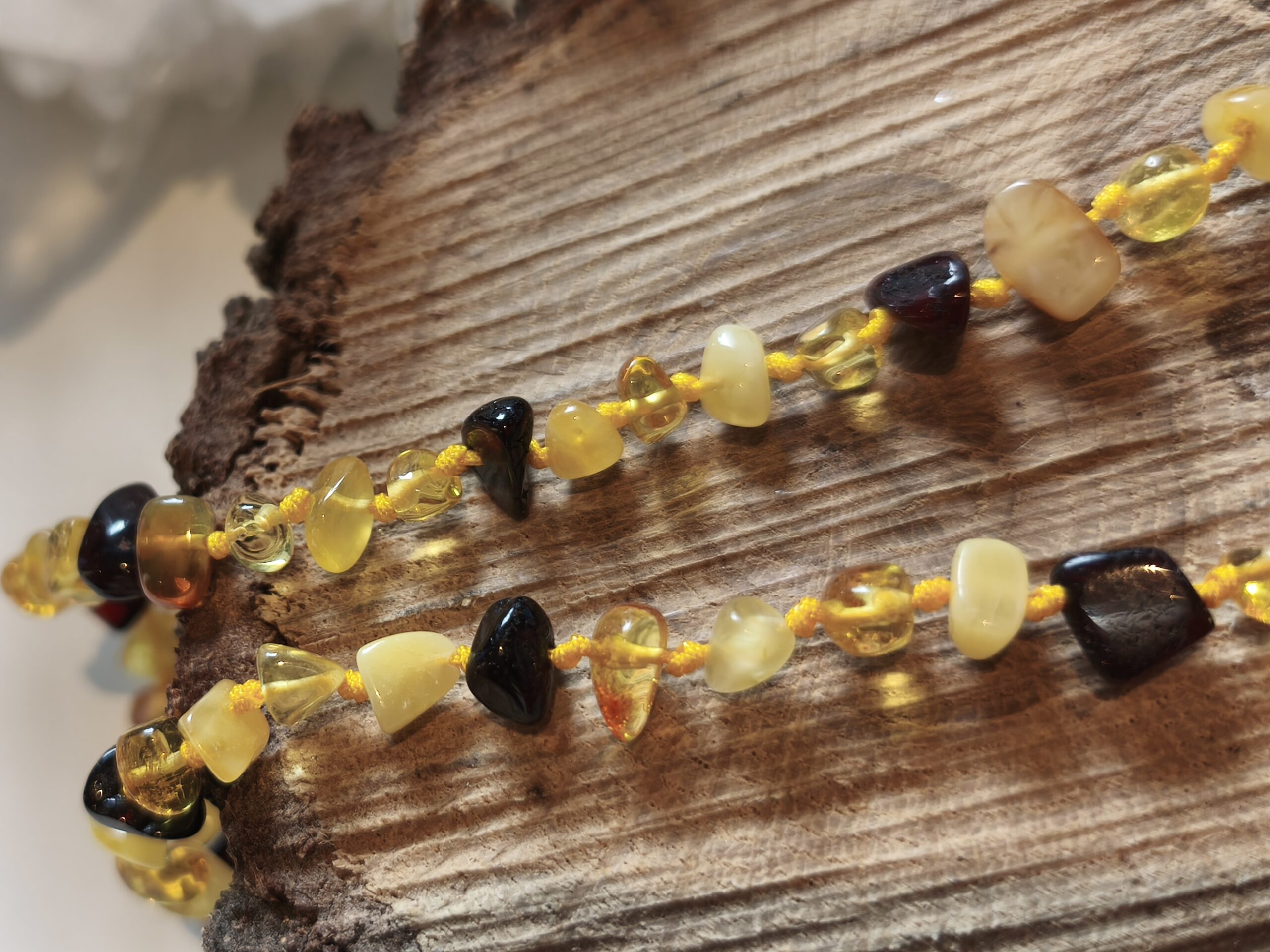 ambre collier baroque bébé – Image 3