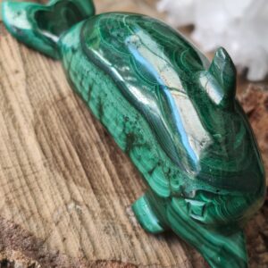 malachite figurine dauphin