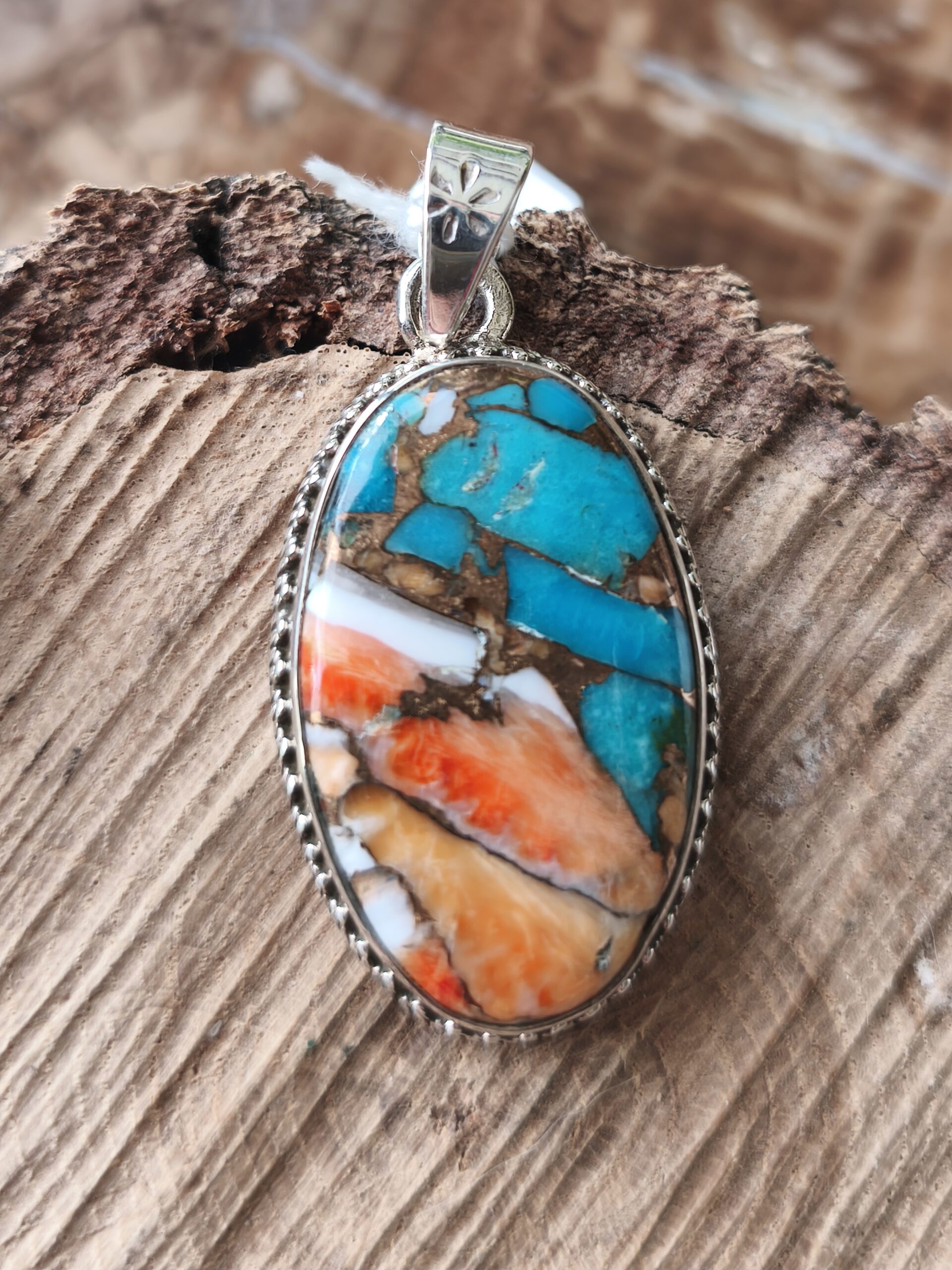 turquoise copper pendentif