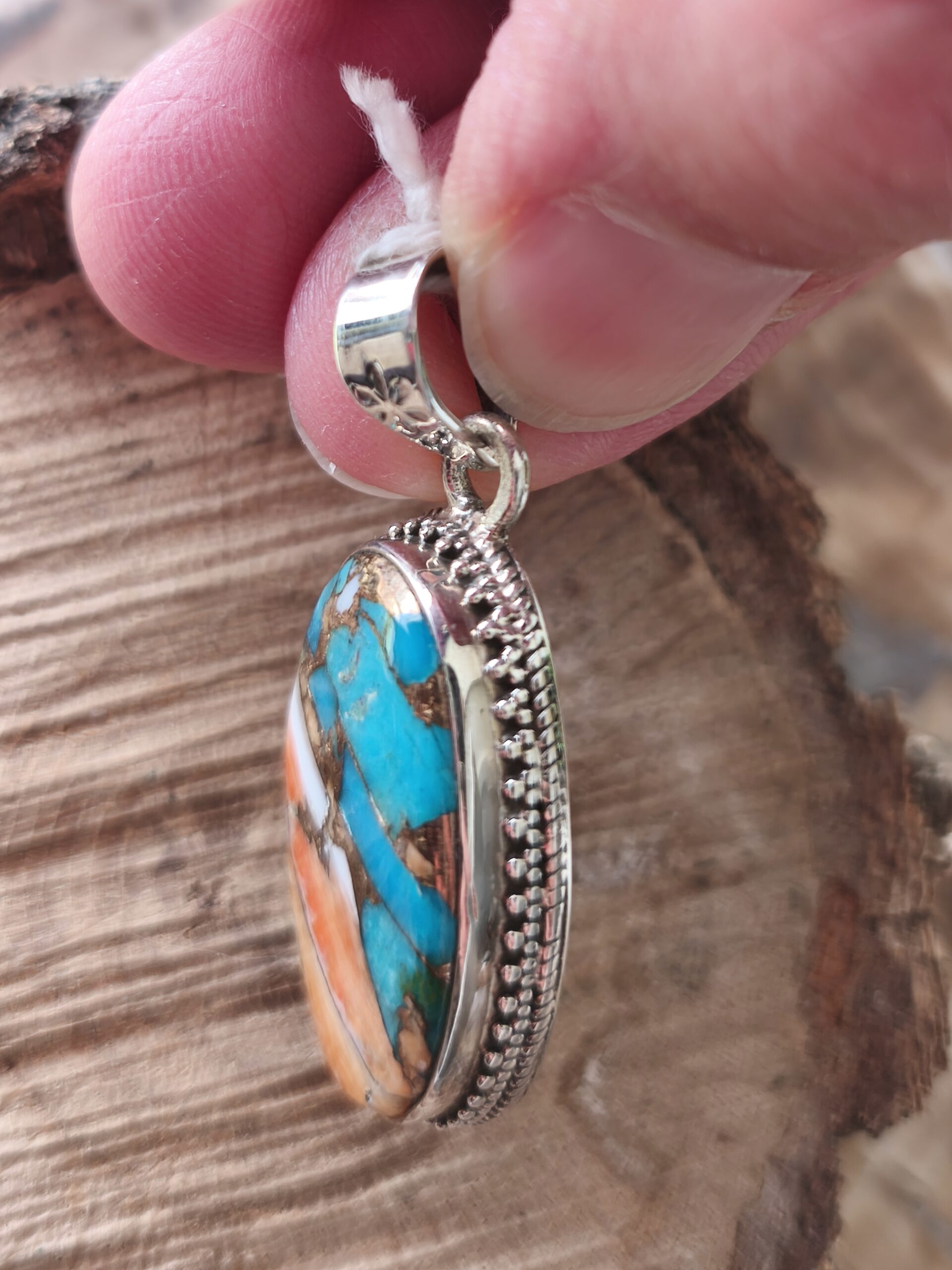 turquoise copper pendentif – Image 2