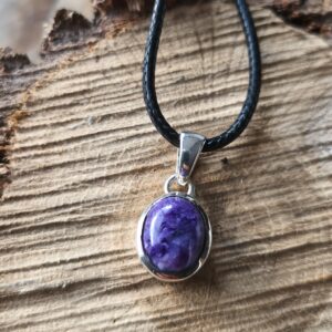 charoïte pendentif ovale