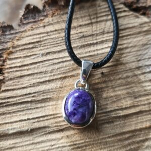 charoïte pendentif ovale