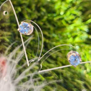 aigue-marine boucles d'oreilles