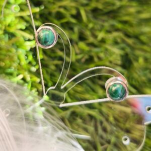 malachite boucles d'oreilles
