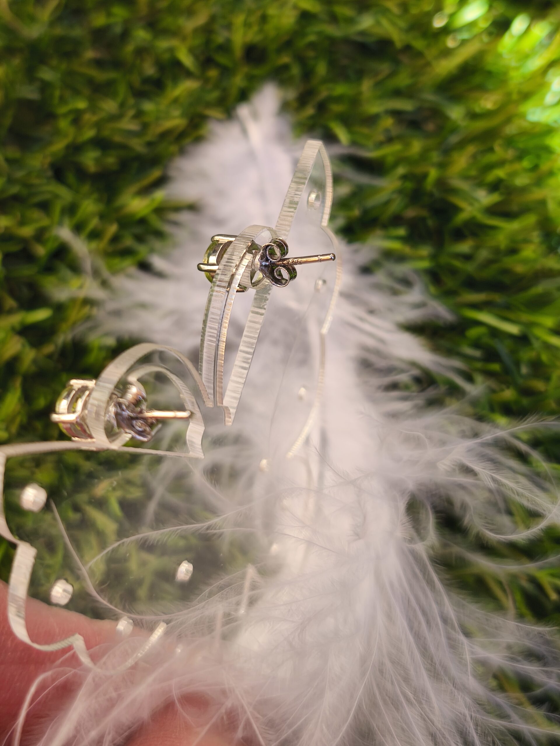 peridot boucles d'oreilles – Image 3