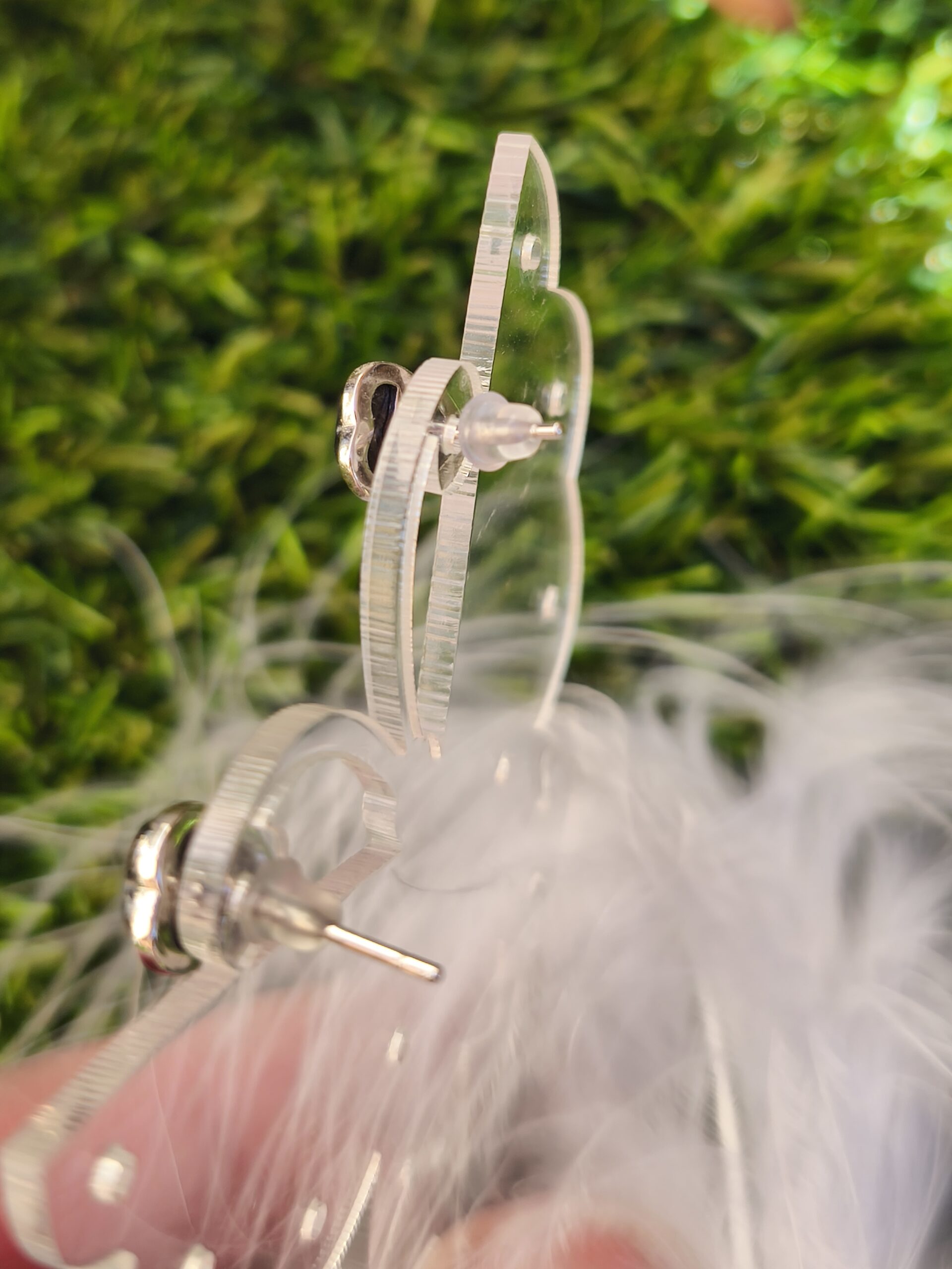 obsidienne boucles d'oreilles – Image 3