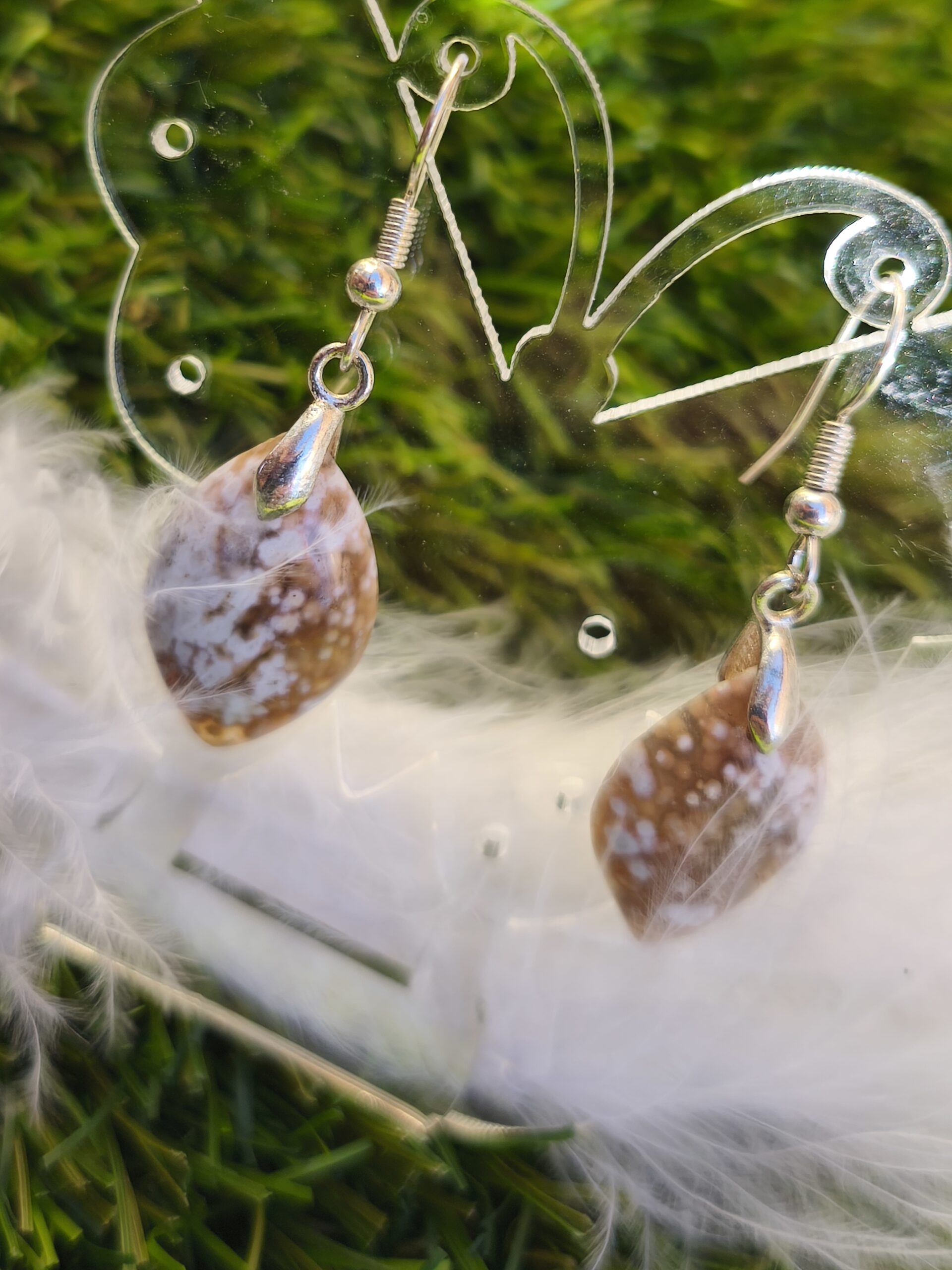 jaspe orbiculaire boucles d'oreilles – Image 2