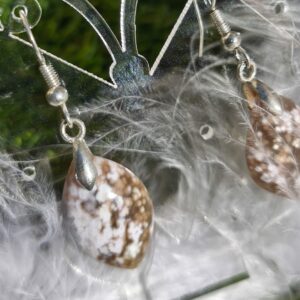 jaspe orbiculaire boucles d'oreilles