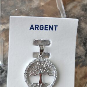 pendentif argent / arbre de vie