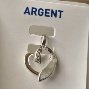 pendentif argent / coeur