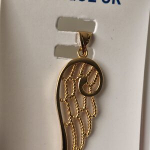 pendentif aile d'ange / plaqué or