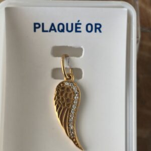 pendentif aile d'ange / plaqué or