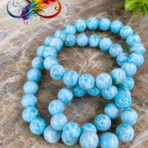 larimar bracelet perles de 11 mm