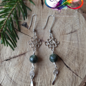 seraphinite boucles d'oreilles