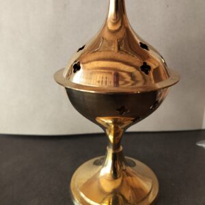 encensoir metal dore