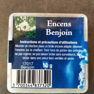 encens grains benjoin boite de 50g