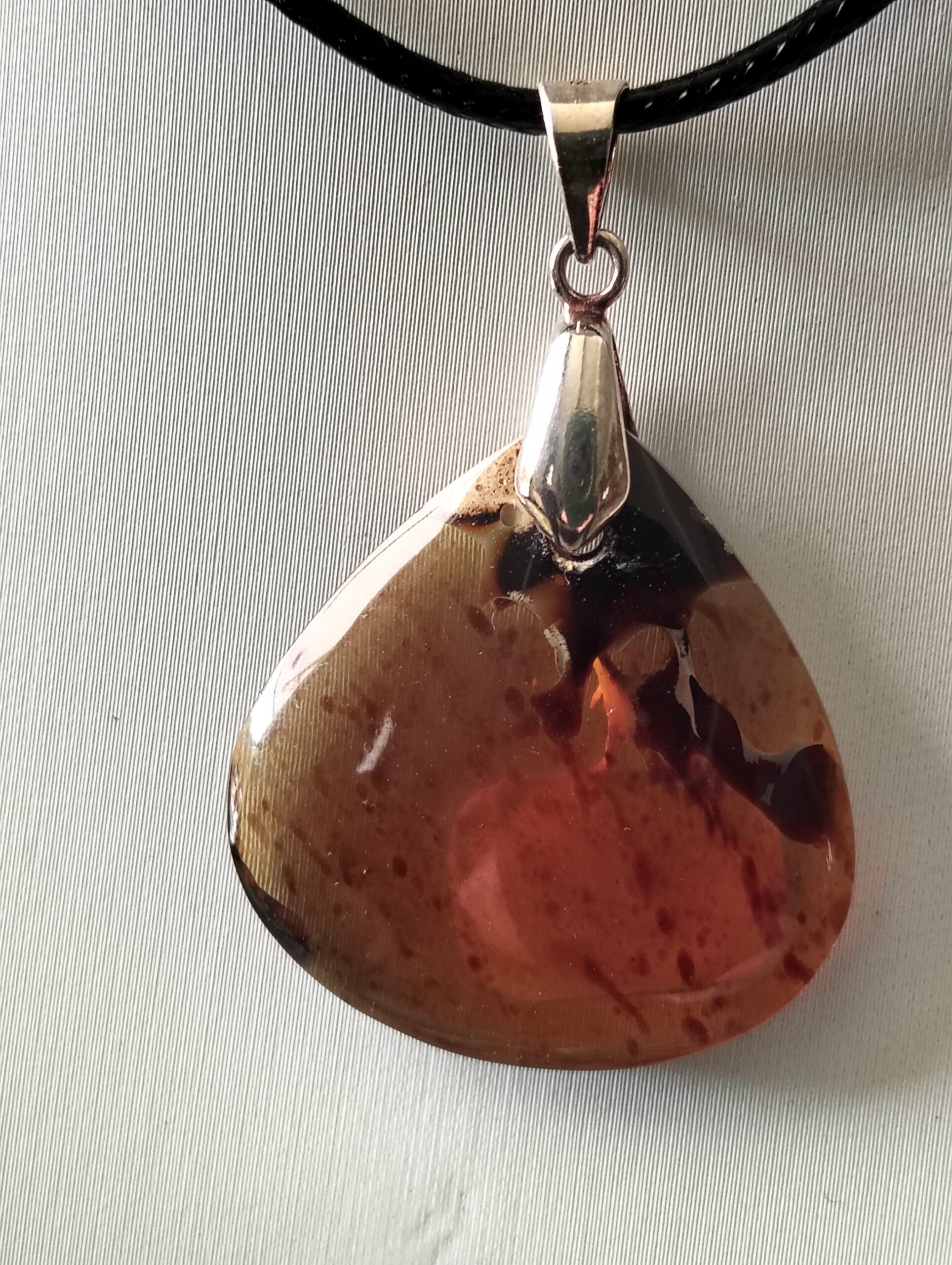 ambre pendentif goutte – Image 3