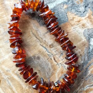 ambre cognac bracelet braroque