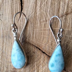 Larimar boucle d'oreille