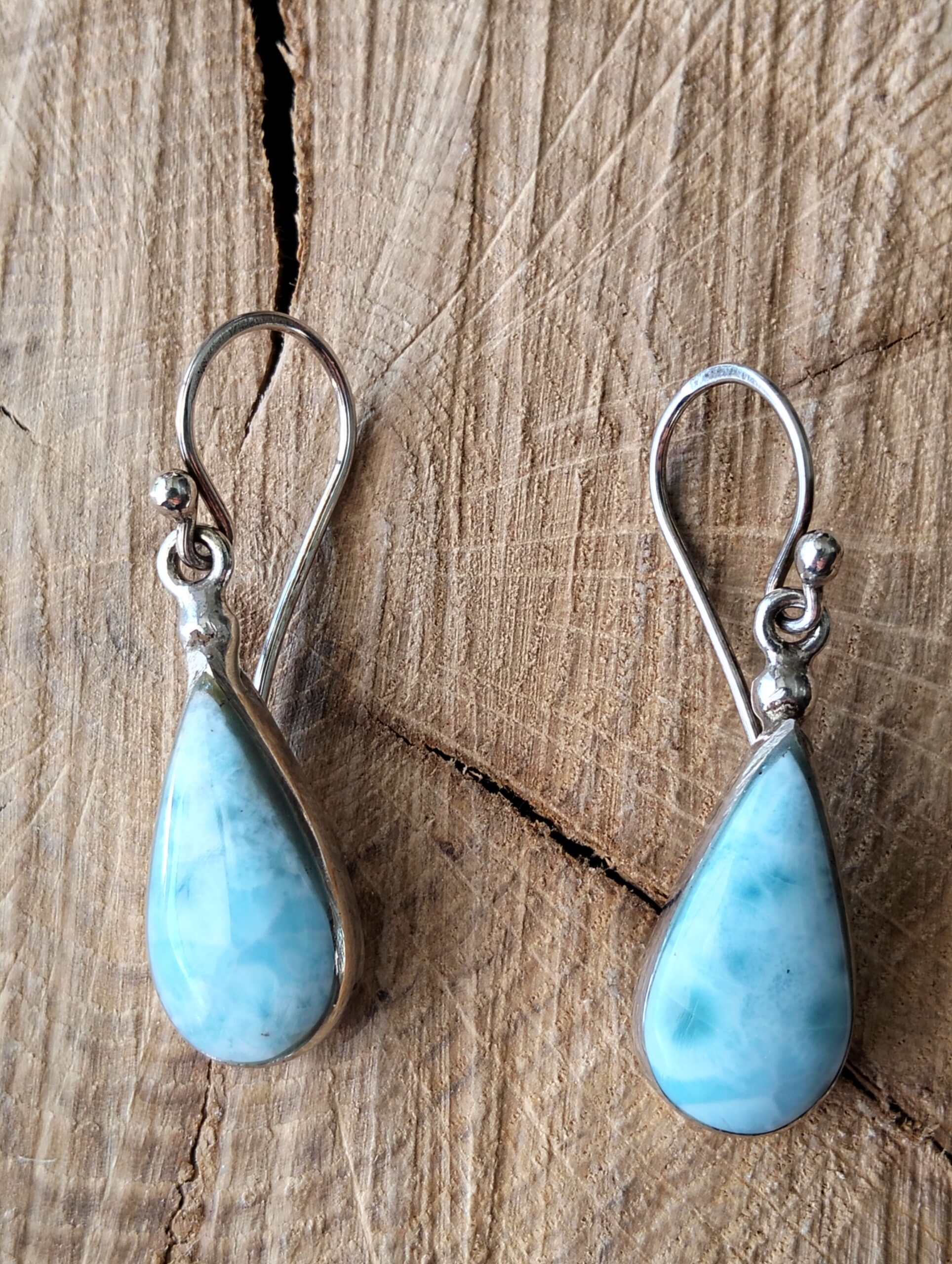 Larimar boucle d'oreille