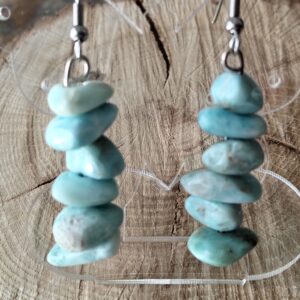 Larimar boucle d'oreille