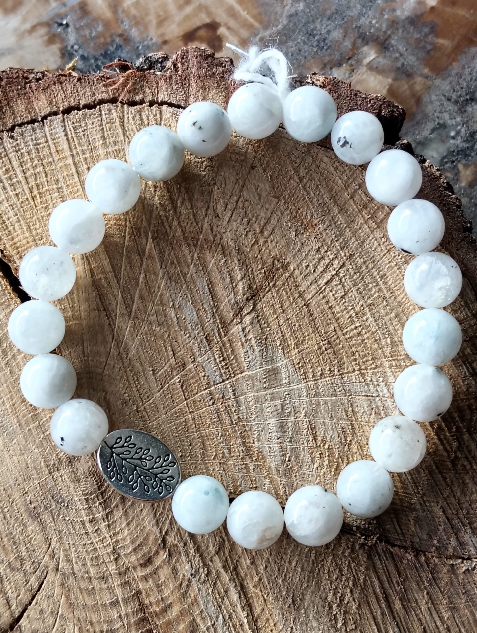 Labradorite blanche bracelet