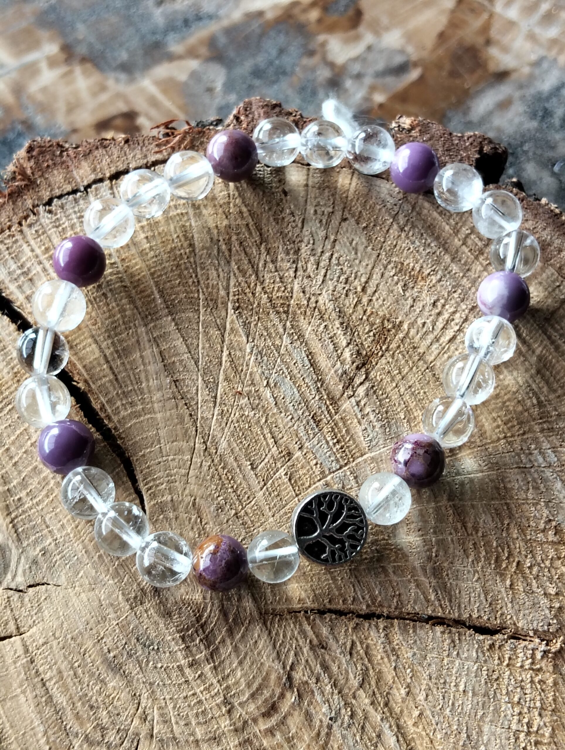 Cristal de roche et Phosphosidérite