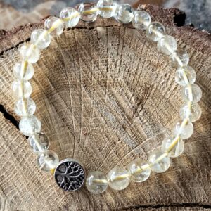 Citrine naturelle bracelet / arbre de vie