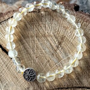 Citrine naturelle bracelet / arbre de vie