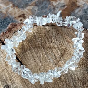 Cristal de roche bracelet baroque