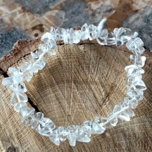 Cristal de roche bracelet baroque