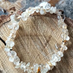 Quartz rutile baroque bracelet