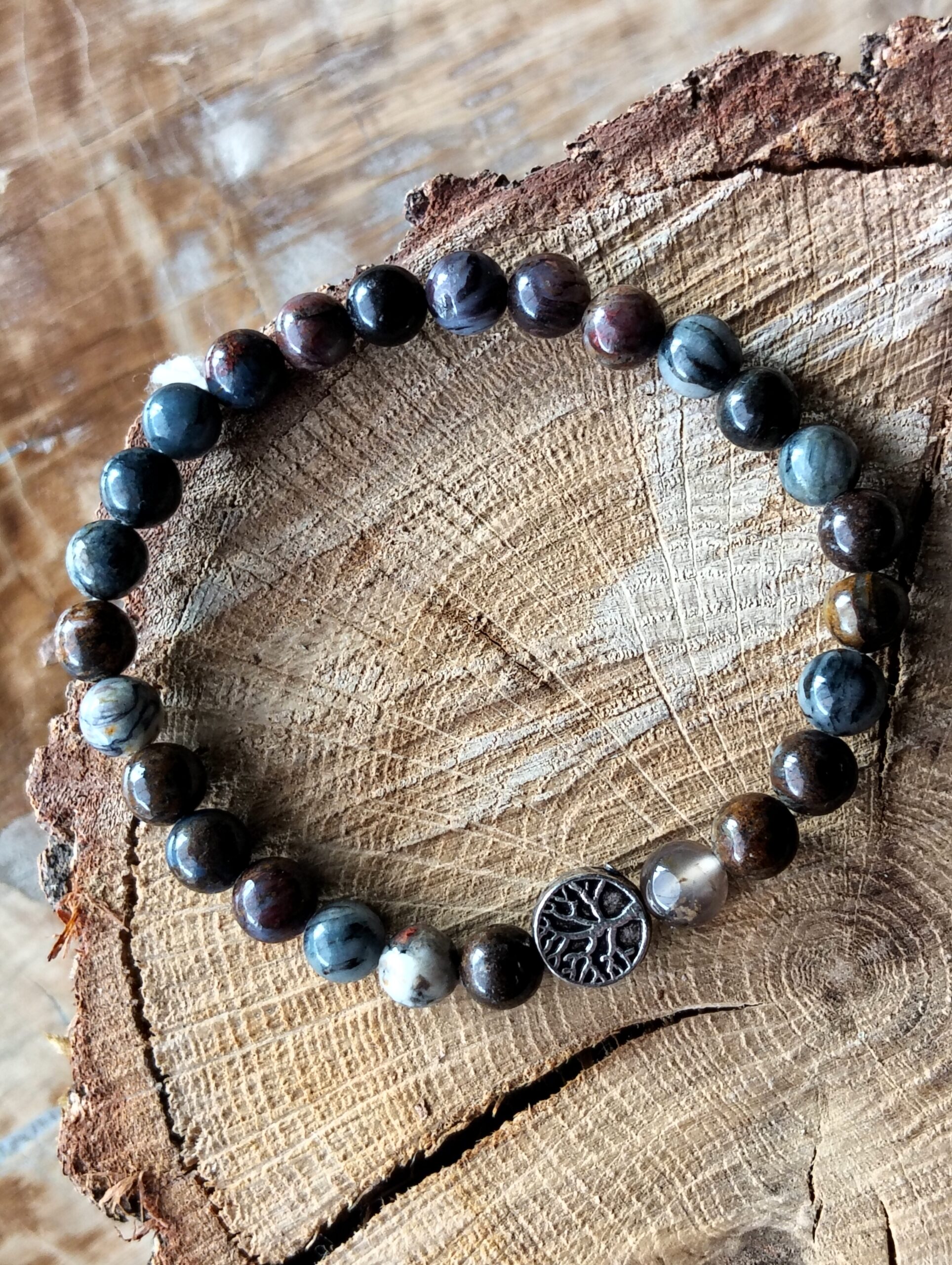 Pietersite bracelet / bijoux arbre de vie