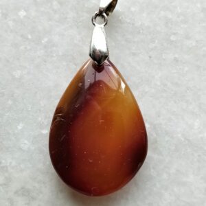 Cornaline pendentif forme goutte