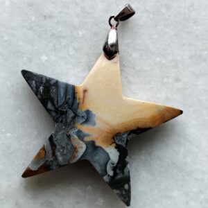 Jaspe maligano pendentif / forme étoile