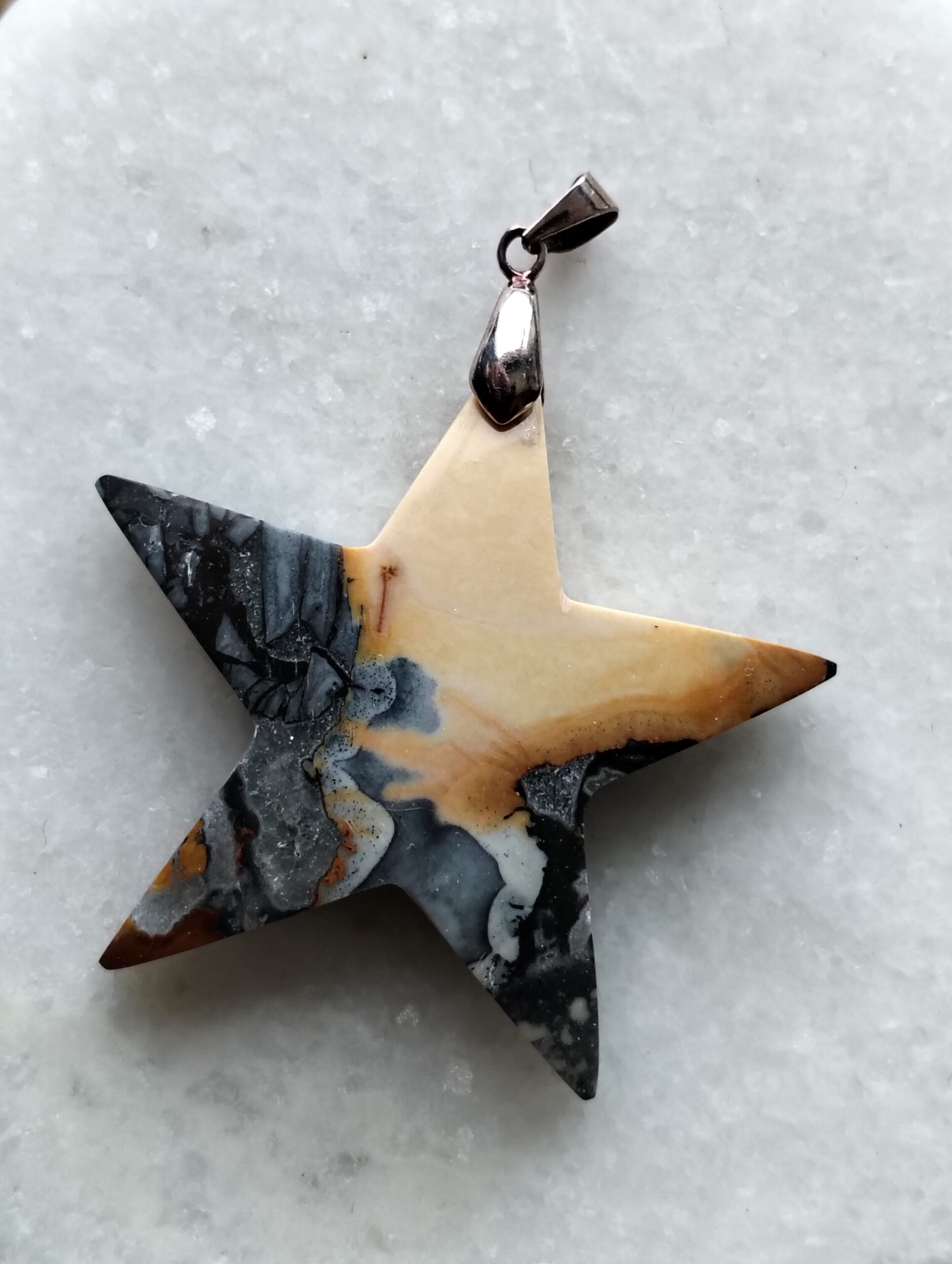 Jaspe maligano pendentif / forme étoile