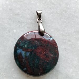 Jaspe océan pendentif rond