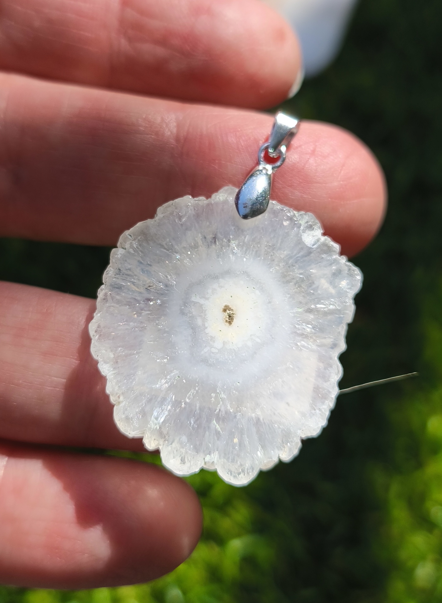 quartz solaire pendentif