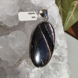 hyperstène du canada pendentif / argent