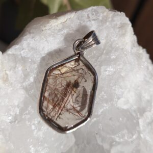 quartz rutilé pendentif