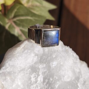 Labradorite bague argent