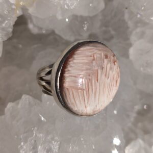 scolécite bague argent/taille 57