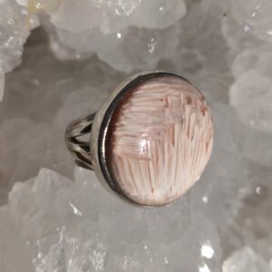 scolécite bague argent/taille 57