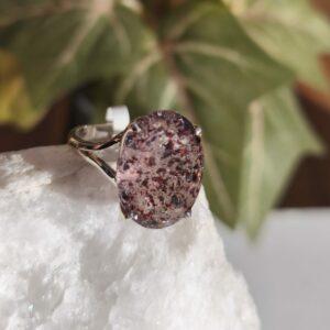 Quartz lepidocrocite bague taille56